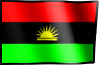 Flag of Biafra in Gentle Wave